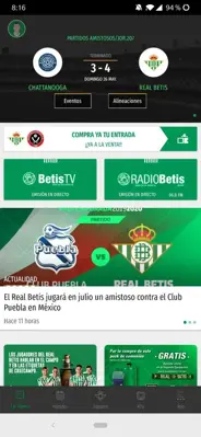 Real Betis Balompié android App screenshot 0