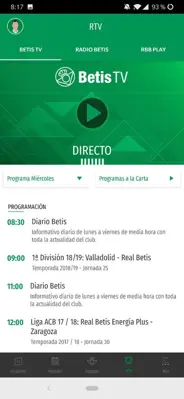 Real Betis Balompié android App screenshot 2